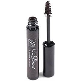 Ruby Kisses GoBrow Tinted Brow Mascara Eyebrow Gel, Fast Sculpt and Shapes Eyebrows (Black Dark Brown)