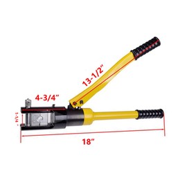 raseparter Hydraulic Wire Terminal Crimper with 11 Dies for Crimping Wires, 16 Ton Hydraulic Battery Cable Crimper Lug Crimper