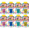 JA-RU Glitter Gummy Bear Toy (8 Bears Assorted) Mochi Squishy