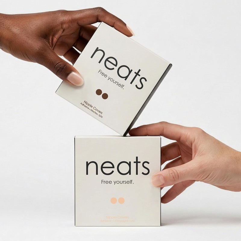 NEATS Cubrepezones para Mujeres, Pétalos de Pecho de Silicona Reutilizables,