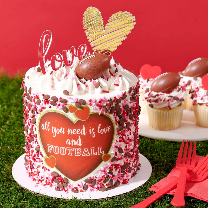 DECOPAC Valentine's Day Quins, 18oz, Fancy Sprinkles In Heart Shapes,