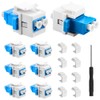 DKARDU Duplex LC to LC F/F Coupler Keystone Jack, LC