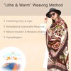 DANA XU 100% Merino Wool Extra Large Pashmina Blanket Travel