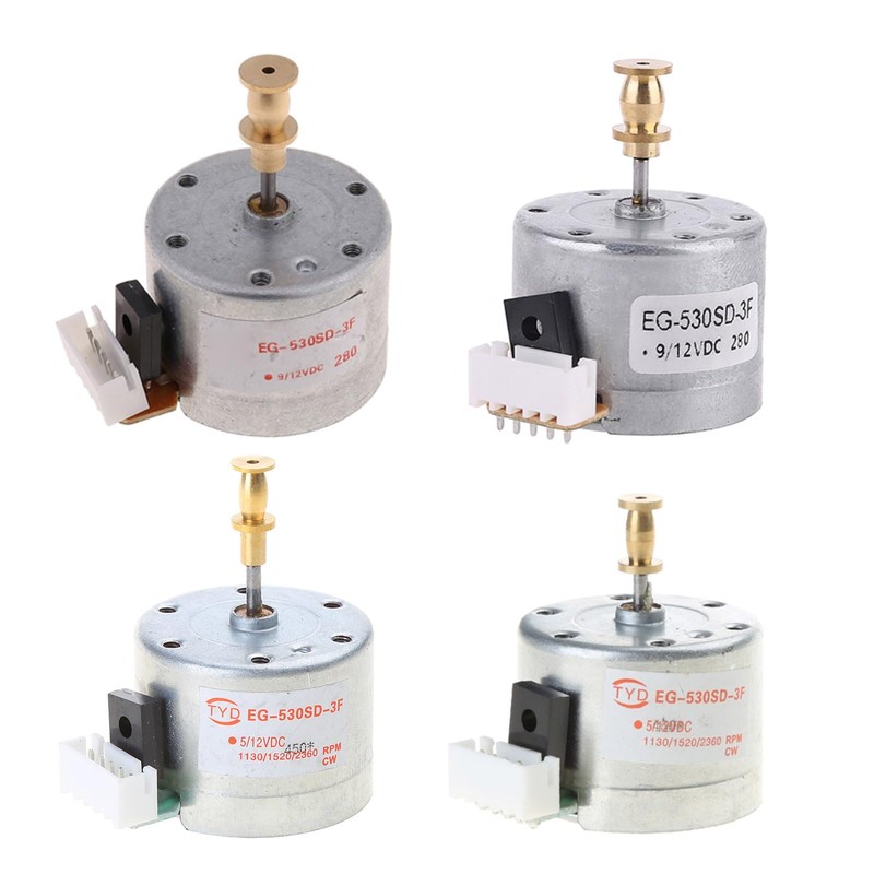 NOPOXA EG530SD-3F C5-12V 3-Speed 33/45/78 Adjustable Metal Turntable Motor Copper