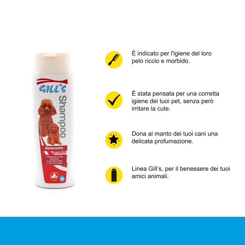 Croci Gill's - Poodle Shampoo, suitable for curly coats of