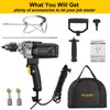 10-Amp Corded 5/8" Heavy Duty Drill Mixer Set, Mixing Drill