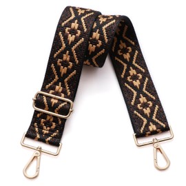 S-Jacorry Purse Strap Replacement Crossbody Wide Shoulder Strap Adjustable Canvas Straps Handbag Strap Replacement Belts, Gold Buckel-951, inch, Canvas,chain,charm,simple