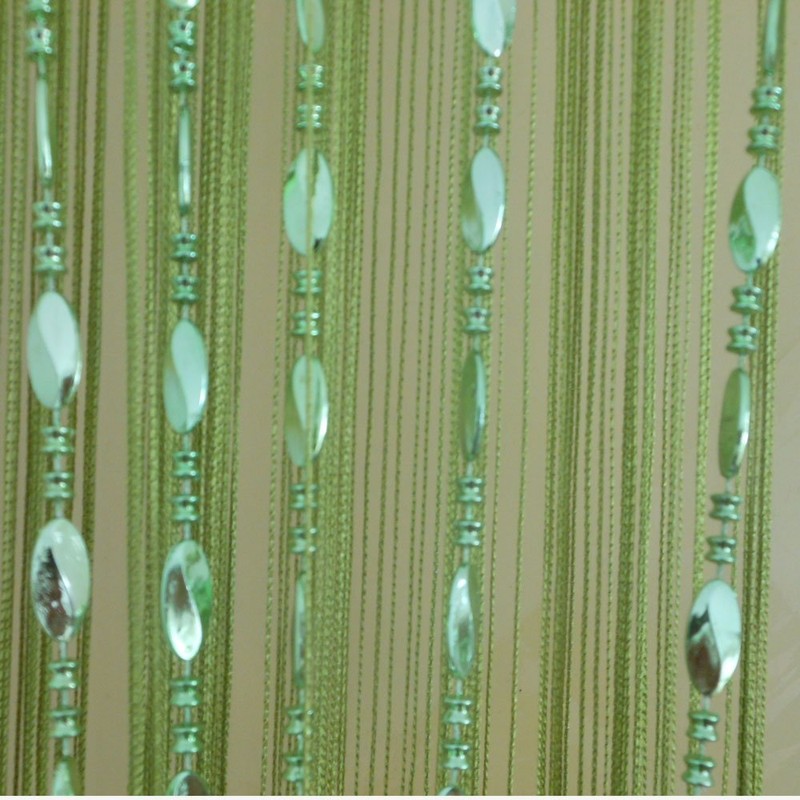 Tangpan 100cmx200cm Deorative Bright Buttons Beaded Door Curtain Room Divider
