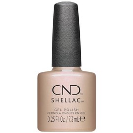 CND Shellac Gel Polish Quiet Luxury Collection - Long Lasting Beige Gel Nail Polish with Curve Hugging Brush - Silk Thread - 25 fl. oz.