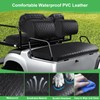 LEAPGOMAX Waterproof Front & Rear Golf Cart Seat Covers for