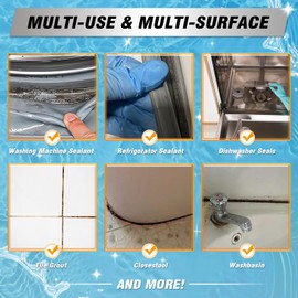 Home Remover Gel, Household Washing Machine Cleaner, Home Stain Cleaner Gel for Washing Machine Seal, Refrigerator Strips, Grout Cleaner Best for Tiles, Sink, Showers, Walls, Closestool, Washbasin