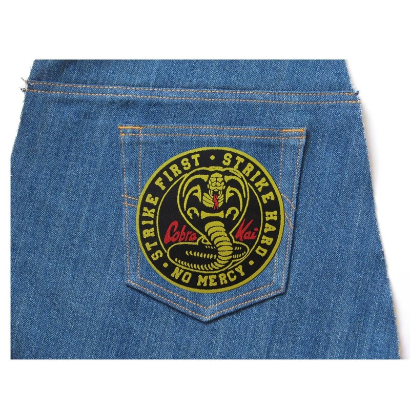 Cobra Snake Sew-On Cloth Badge Patch - Karate Kid No