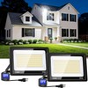 150W LED Outdoor Flood Lights with Plug, 18000lm Bright Work