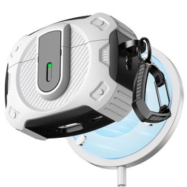 RFUNGUANGO for AirPods Pro 2nd Generation Protective case, 2024 New Space-Themed Protective case. Compatible with Airpods Pro 1/2 and, Works with MagSafe. [White]