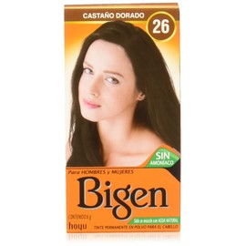 BIGEN Pack de 12 tintes marca bigen polvo tono,"bp castano dorado 26