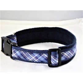 Halsband Schottenkaro blau 50-55 cm Halsumfang