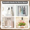 Techchii Foldable Wall Hooks, Pack of 2 Clothes Hooks, Foldable