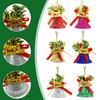 Zueyen Pack of 6 Christmas Tree Bells, 4.2 cm Hanging