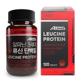 100% alphanin 3rd generation leucine muscle protein BCAA supplement wpi isp, 1 piece, 120 tablets / 100% 알파닌 3세대 류신 근육 단백질 BCAA 보충제 wpi isp, 1개, 120정