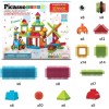 PicassoTiles 120pcs Hedgehog Interlocking Building Blocks Tiles Construction
