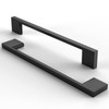 FURNIWARE 10 Pack Cabinet Pull,Matt Black Cabinet Handles,Hardware Drawer Pulls,Solid