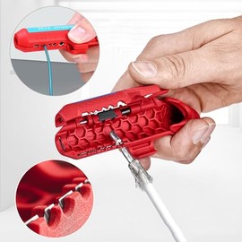 Pelacables Curvo Multifuncional para Electricistas – Herramienta Profesional para Pelar Cables Eléctricos de Diferentes Calibres