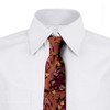 Lunarable Necktie, Wild Flowers and Berries, 3.7", Cinnamon Multicolor