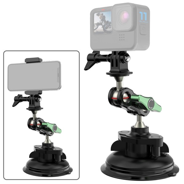 FiTSTILL Suction Cup Mount for Go Pro Hero 13 12