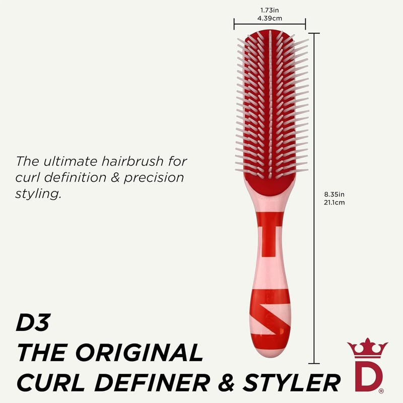 Denman D3 7 Row Styler Pink Brush