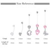 LAURITAMI Pregnancy Belly Button Piercing Navel Rings Acrylic Fleixble Bioflex
