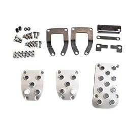 Beatrush Pedal Set, Silver, Toyota 86 ZN6, GR86, ZN8, Subaru BRZ ZC6, ZD8 *Manual Car Only [S46400PS-AS] [Letter Pack Light Compatible]
