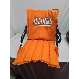 Coleman Illinois Illini Coleman Portable Stadium Seat Cushion with Backrest. T100