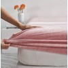 YASMENG Extra Soft Blush Pink Velvet Plush Twin Size Fitted