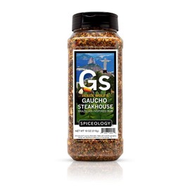 Derek Wolf - Gaucho Steakhouse - Use On: Steak, Chicken, Wings, Salmon, Venison, Potatoes, Pork - Brazilian Steakhouse Seasoning - Steak Seasonings - Spices and Seasonings - 18 oz