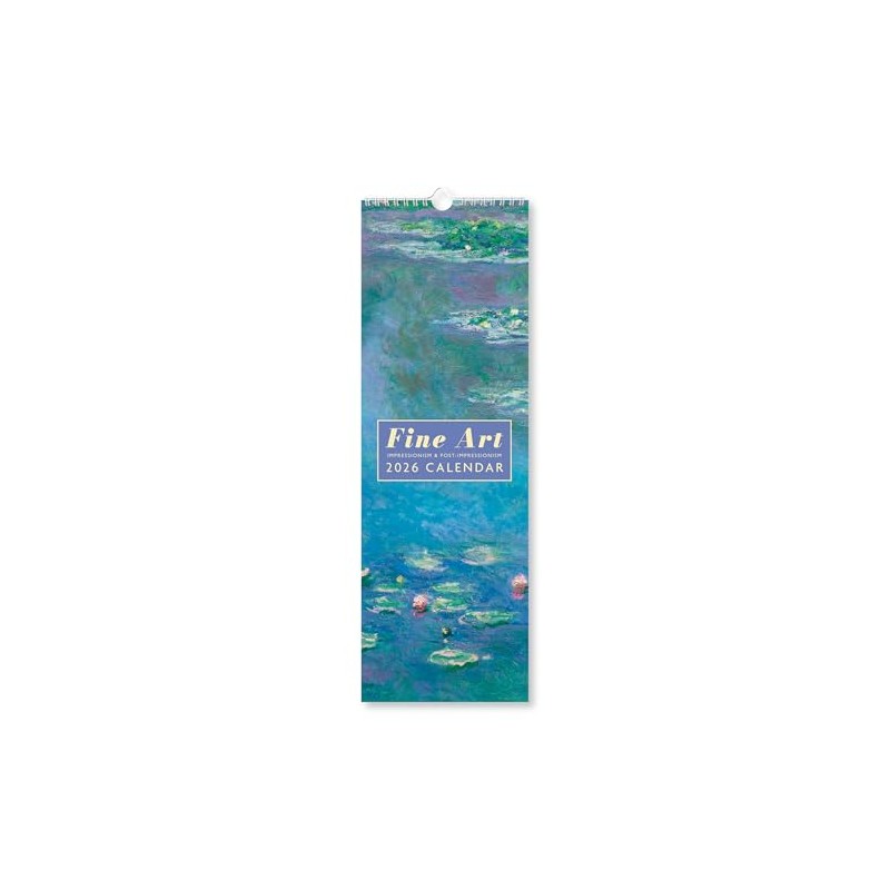 Fine Art 2026 Slim Wall Calendar | Monthly Planner Featuring
