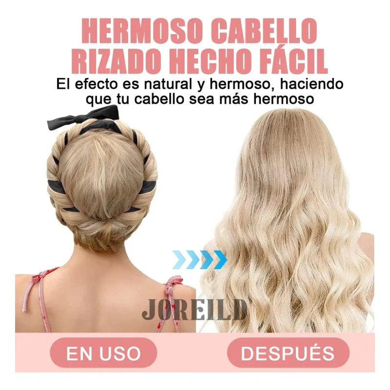 Kit 8pzs Ondas Rizos Sin Calor,rulos Sin Daños Para Cabello