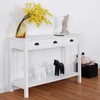 WATERJOY 47’’ Console Sofa Table with 3 Storage Drawers and