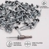 SKIR'CO (80 pcs) Zinc Plated Roofing Screws 5.5 x 50
