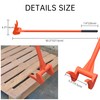Upgrade ZOOKASEA Pallet Buster 50" with Handle, Heavy Duty Deck