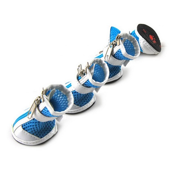 ZUNEA Small Dog Shoes for Hot Pavement Summer Breathable Mesh