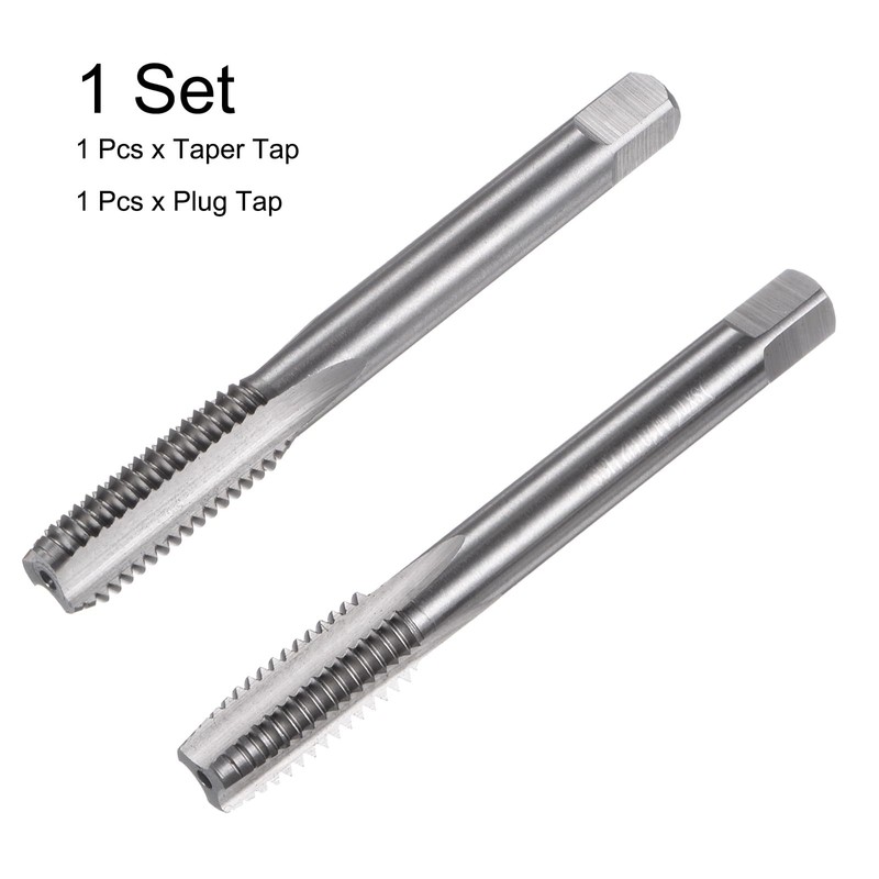 sourcing map 2pcs Metric Hand Tap Set, M10 x 1.5