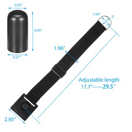 2 Pcs Cello Endpin Anchor Non-slip Stopper Rest Holder Stand Cello Antiskid Device Adjustable Strap with 4 Pcs Cello Rubber End Pin Protector