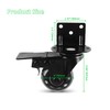 MALLLALA Set of 4 Caster Wheels, 2 inch L-Shaped Bracket