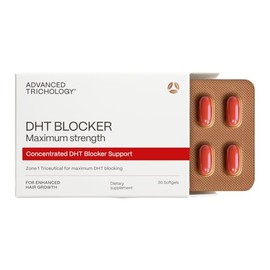 Advanced Trichology DHT Blocker Maximum Strength | Hair Growth Supplement with Saw Palmetto & Pumpkin Seed Oil for Women & Men | Trichologist-Develope