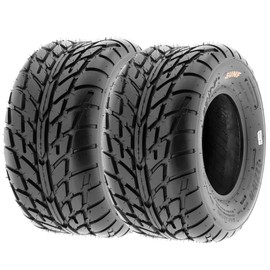 Pair of 2 SunF A021 TT Sport ATV UTV Dirt & Flat Track Tires 22x10-8, 6 PR, Tubeless