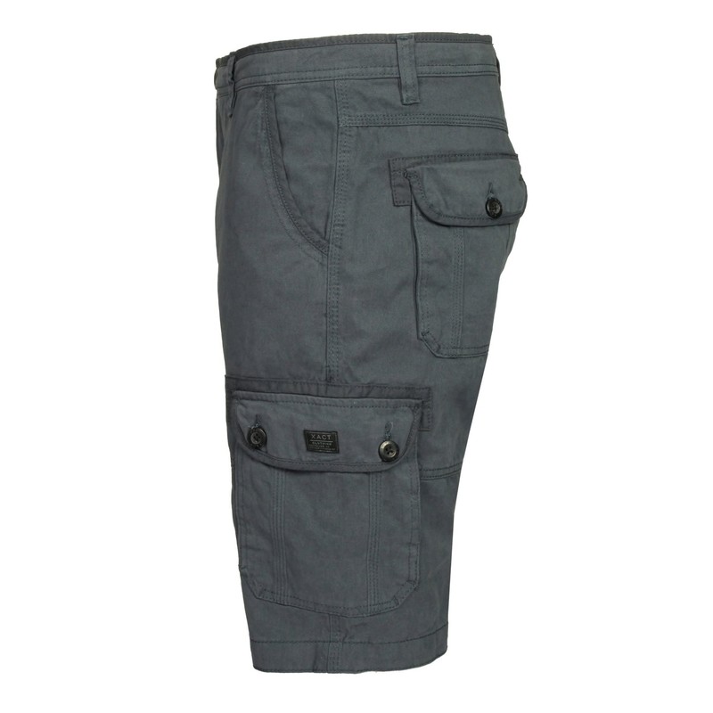 Xact Mens Canvas Cargo Shorts (Navy) 32