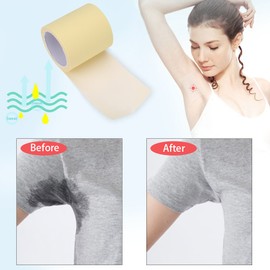 Alomejor Disposable Sweat Pads Underarm Leaf Sweat Prevention Pads Forearm Shielding Antiperspirant Pad for Men Women Children