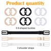 Jormftte 9 Pcs Bra Strap Clips, 3 Pcs Bra Straps