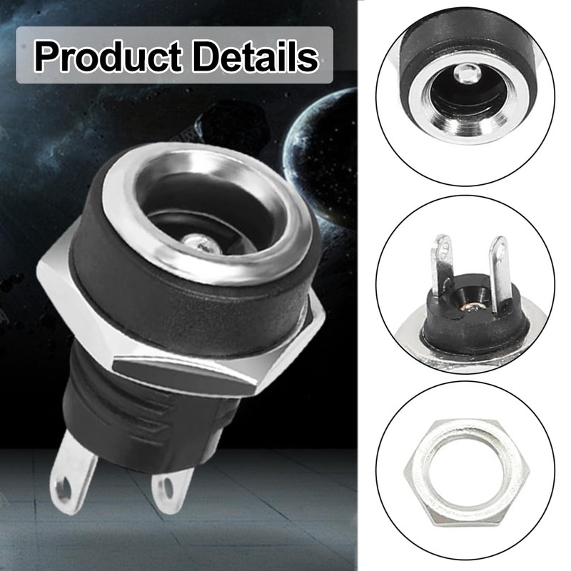 JRYXDS DC Female 2 Pins 5.5 x 2.1 mm Hollow