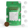St. Patrick's Day Dark Chocolate Silver Coins, Dairy-Free Bittersweet Chocolate,